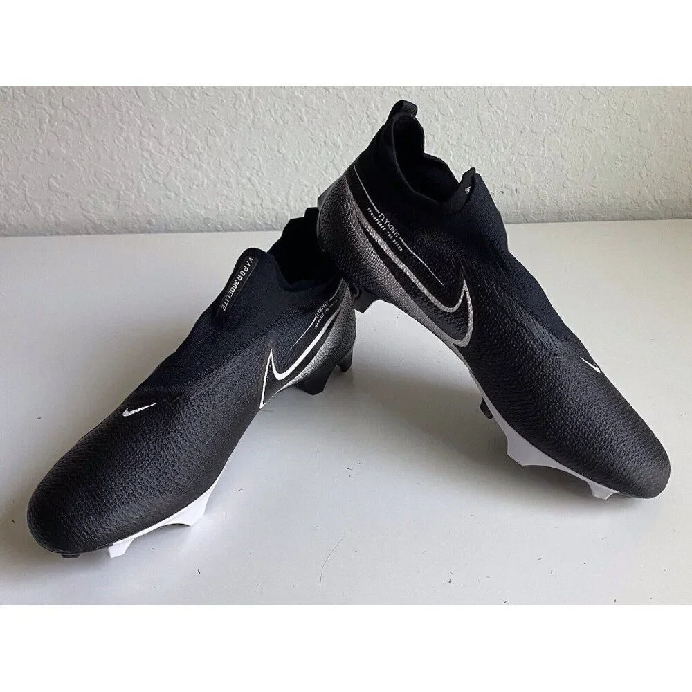 Nike Vapor Edge Elite 360 Flyknit Black Football Cleats CV6317-001 Men’s Sz 14 W